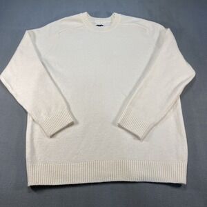 Gap‎ Mens Pullover Knit Sweater Ivory XL Preppy